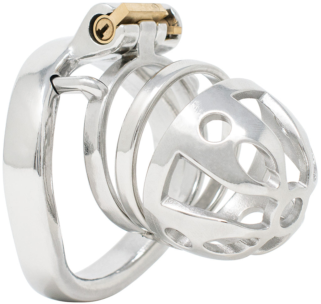 JTS S213 large chastity device with a curved ring