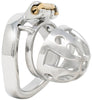 JTS S213 medium chastity device with a curved ring