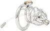 JTS S214 large chastity device with a urethral tube and circular ring