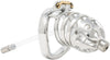 JTS S214 XL chastity device with a urethral tube and curved ring