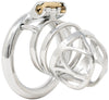 JTS S215 large chastity device with a circular ring