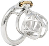 JTS S215 medium chastity device with a circular ring