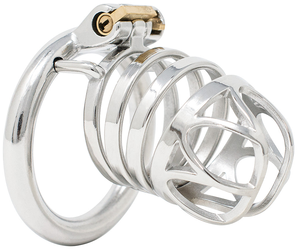 JTS S215 XL chastity device with a circular ring