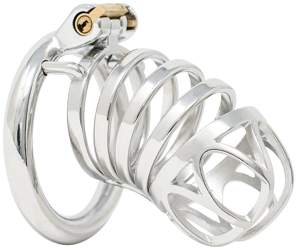 JTS S215 XXL chastity device with a circular ring
