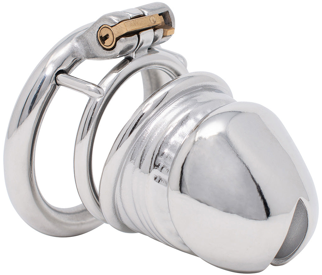 JTS S216 medium chastity device with a circular ring