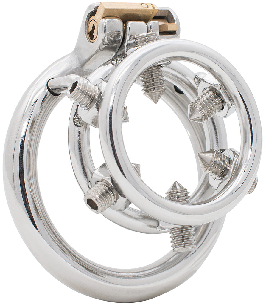 Steel JTS S231 Male Chastity Spiked Cock Ring