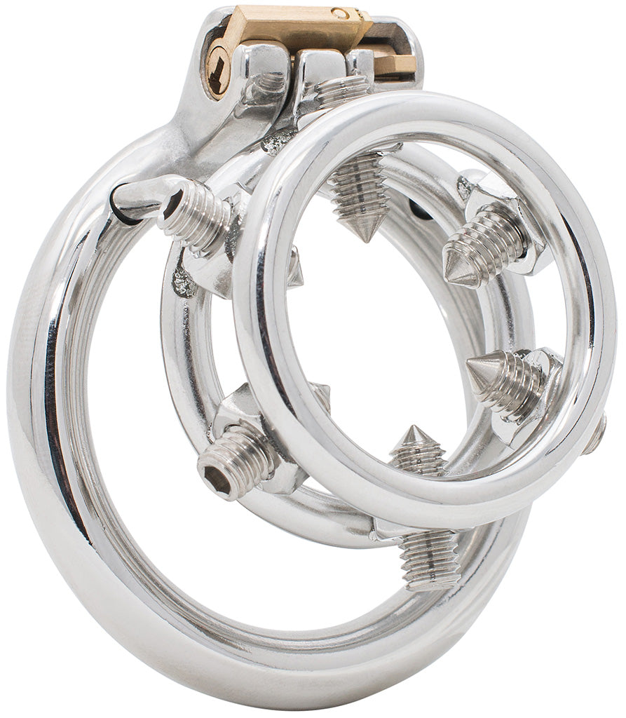 Steel JTS S231 With Adjustable Spikes Cock Ring | House of Denial Steel JTS S231 With Adjustable Spikes Cock Ring | House of Denial