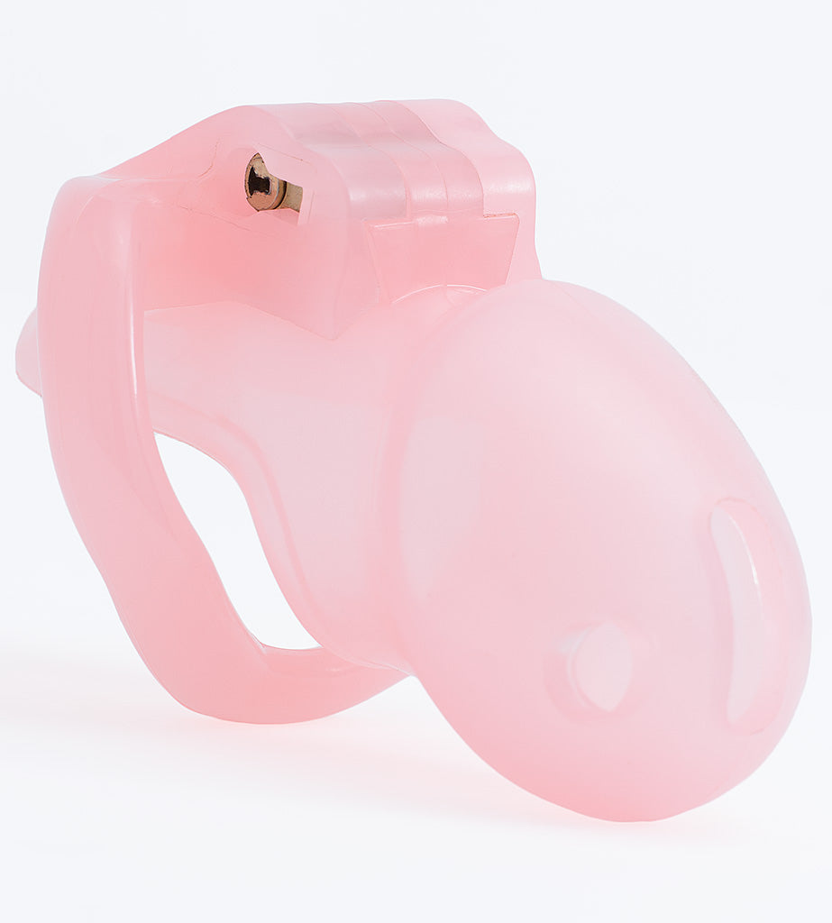 Small pink Holy Trainer V3 chastity device