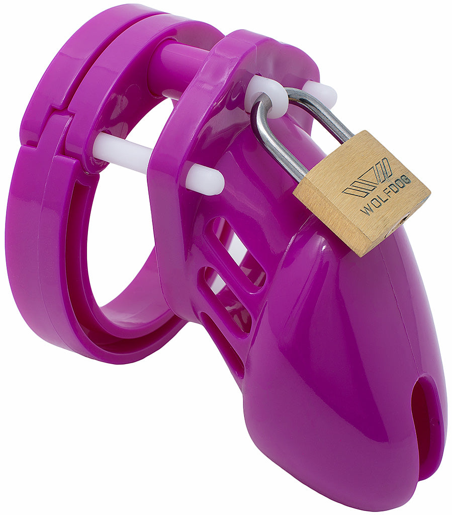 Purple small HoD600 male chastity device