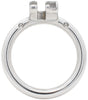 50mm stainless steel S200 circular chastity device back ring.
