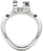 40mm stainless steel S200 curved chastity device back ring.