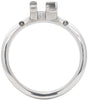 55mm stainless steel S200 curved chastity device back ring.