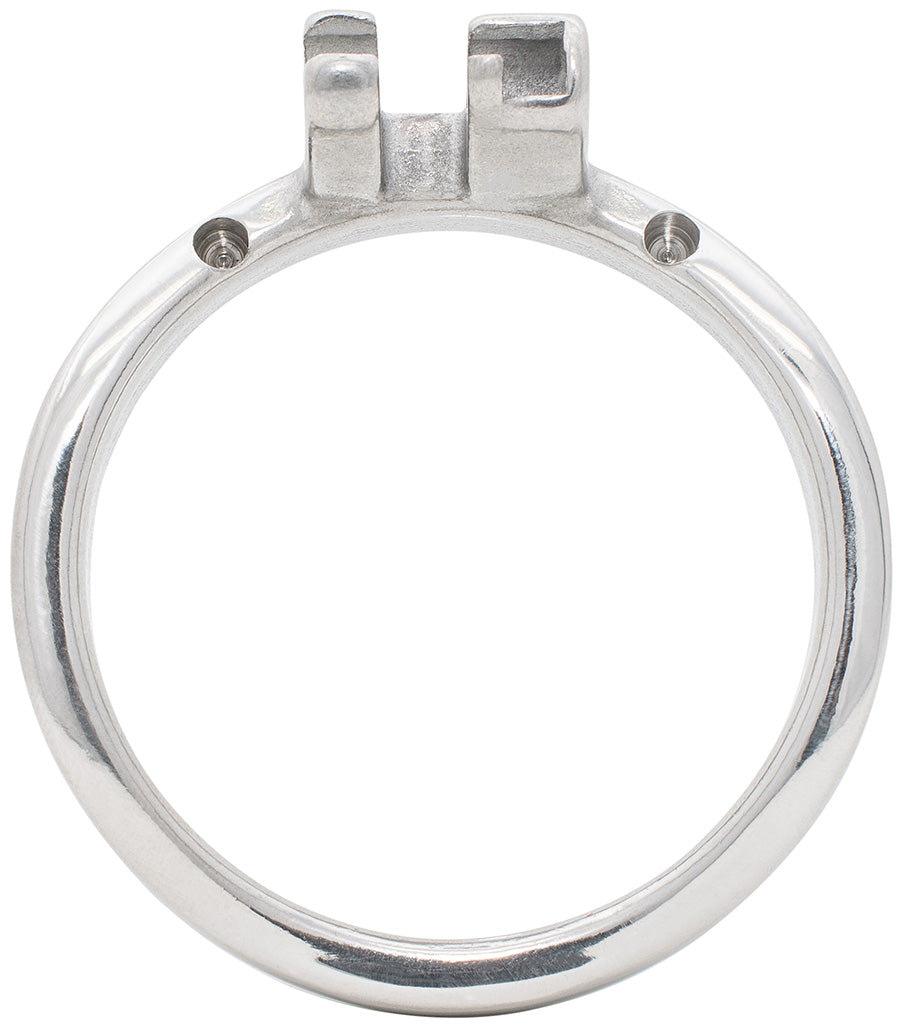 55mm stainless steel S200 curved chastity device back ring.