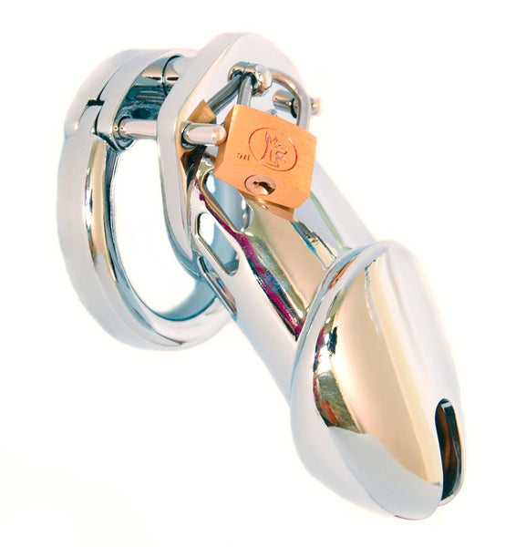 Steel HoD600 male chastity device