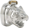 The Cub chastity cage in small size with a curved ring